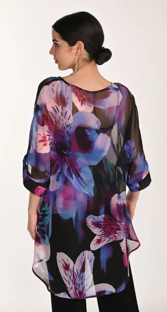 Frank Lyman hi lo evening top