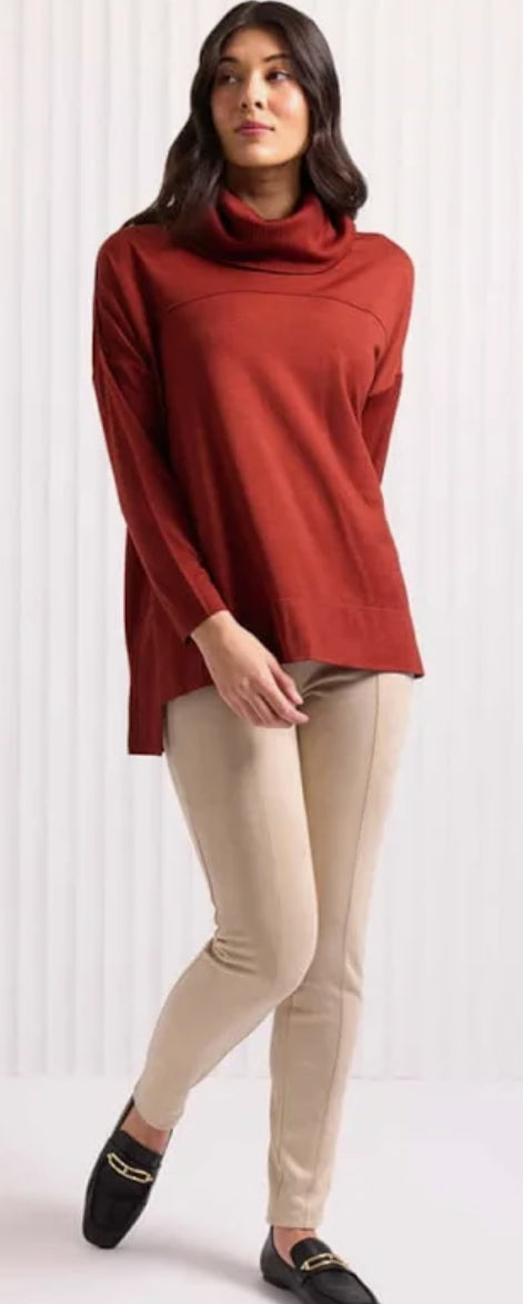 Foil oversize merino knit