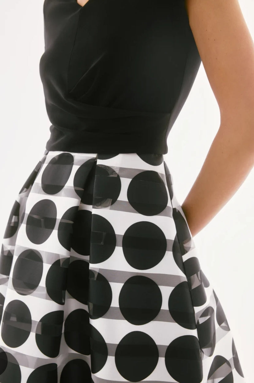 Joseph Ribkoff spot evening dress