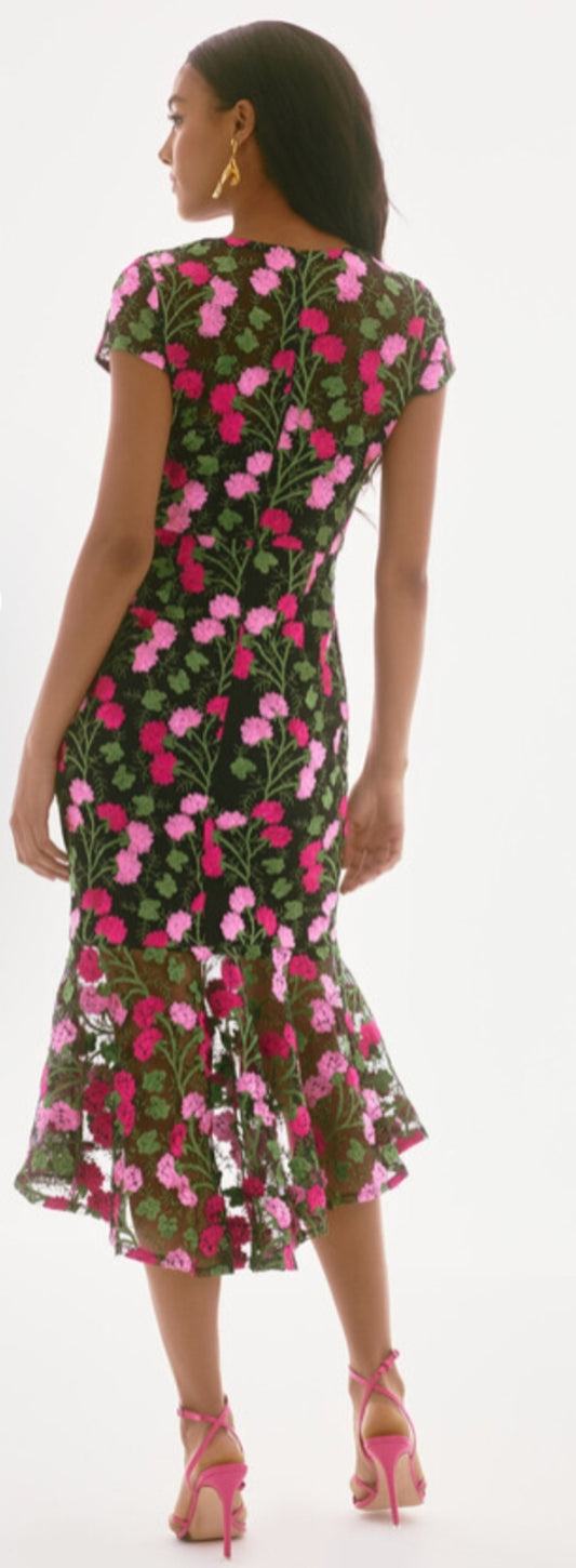 Joseph Ribkoff embroidered floral dress