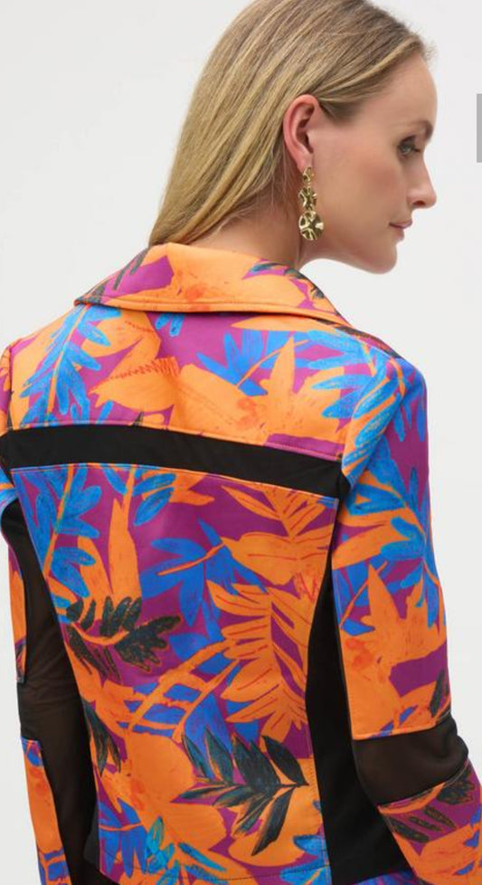 Joseph Ribkoff mesh insert jacket