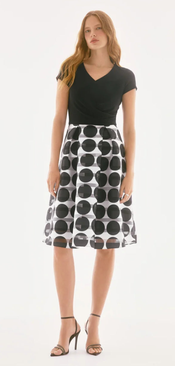 Joseph Ribkoff spot evening dress Tonia T Boutique Joseph Ribkoff spot evening dress Tonia T Boutique