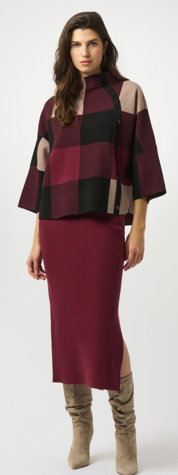 Joseph Ribkoff check knit