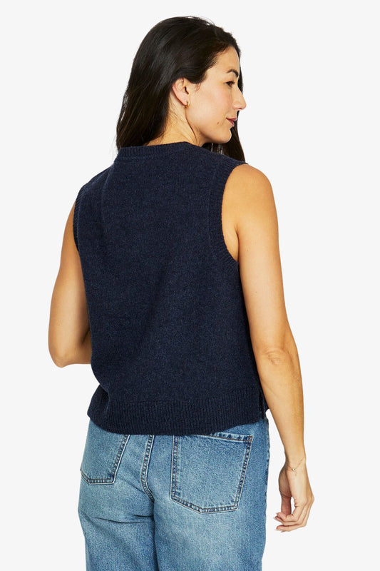 JUMP navy knitted vest