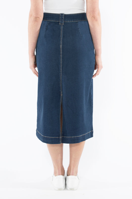 Jump denim skirt