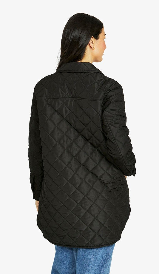 Jump Long Puffer jkt black
