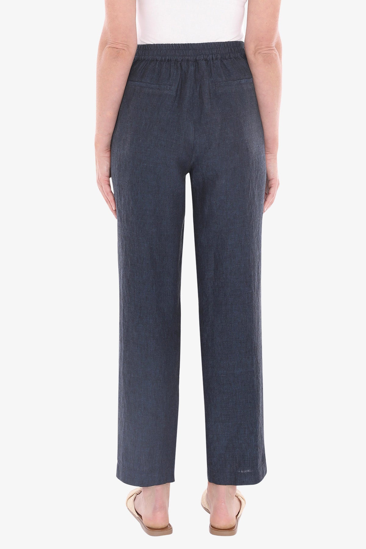 Jump linen pants in steel