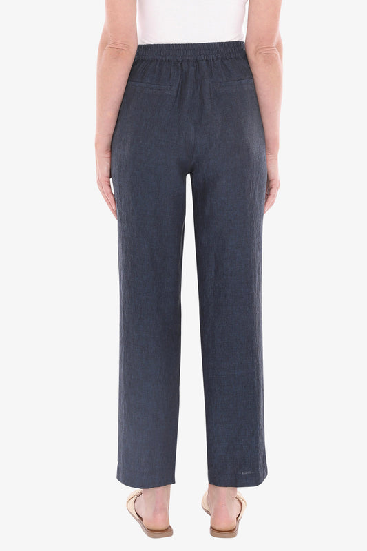 Jump linen pants in steel
