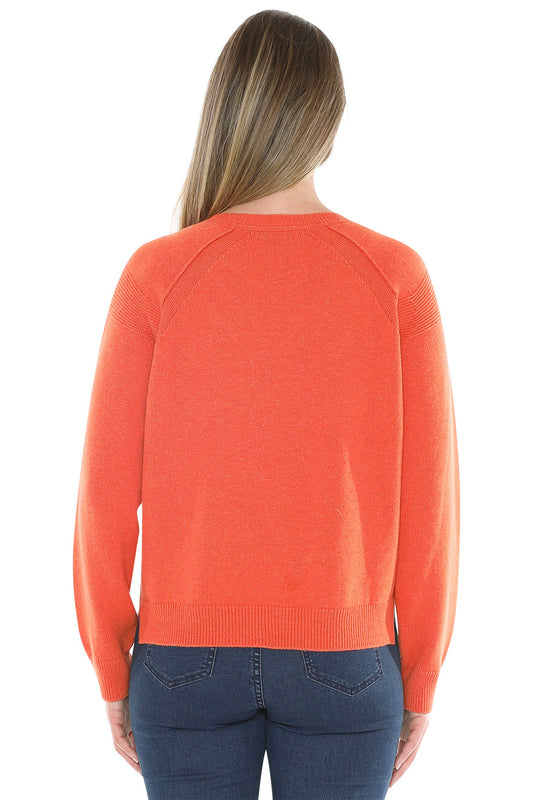 Jump detail raglan pullover