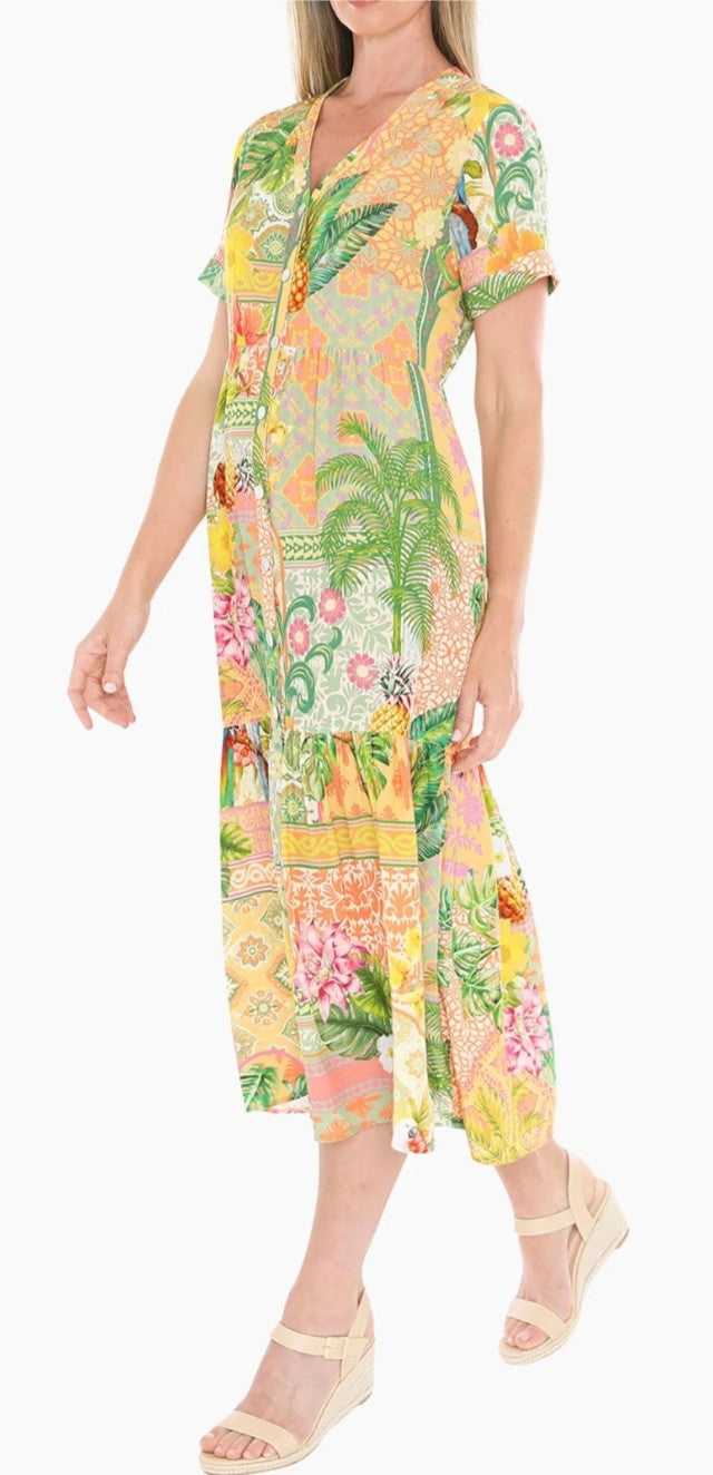 Jump pina colada print dress