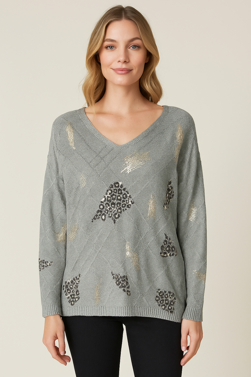 La Strada light khaki top