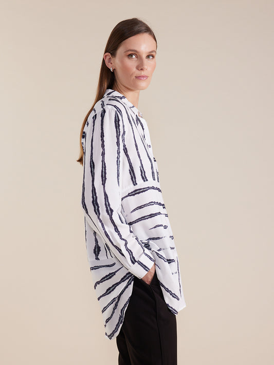 Marco Polo faded stripe shirt