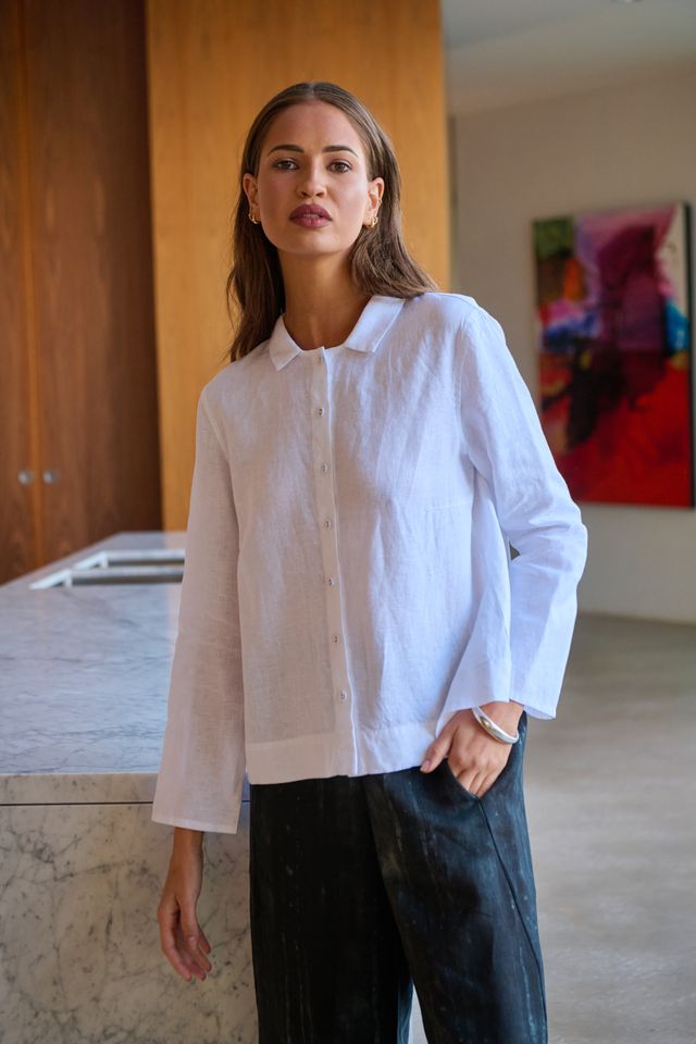 Naturals white linen shirt