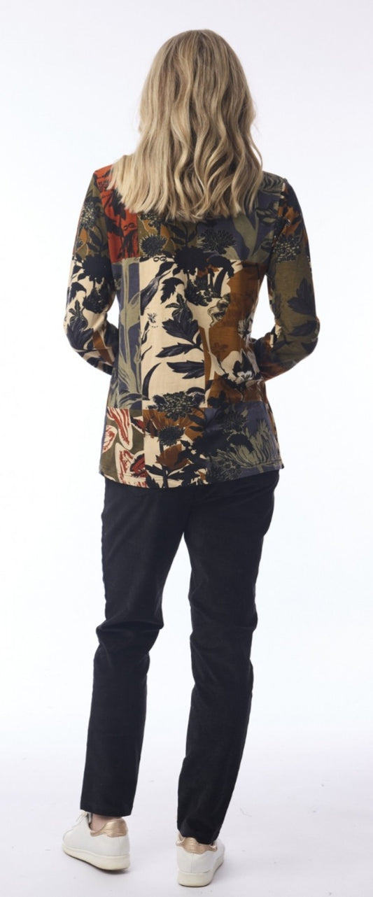 Orientique Dagomba patch top