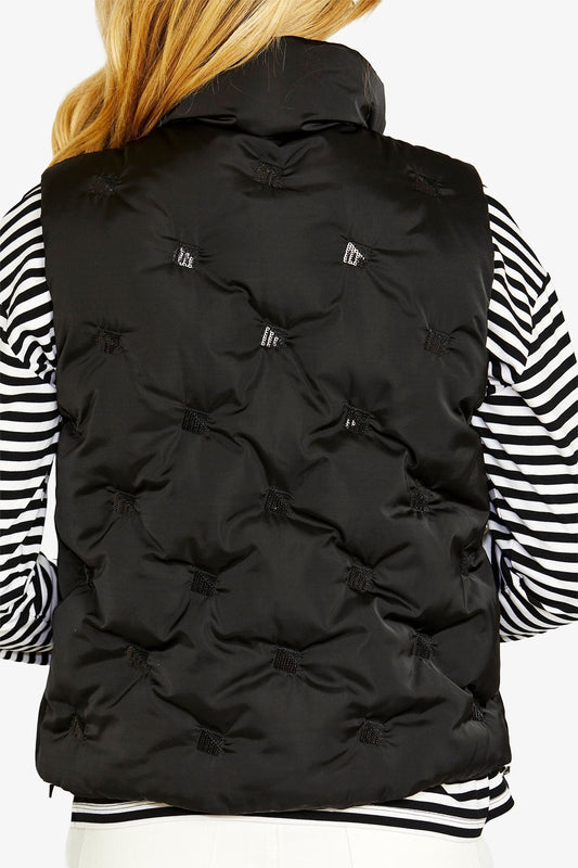 Ping Pong Marilyn Sequin puffer vest