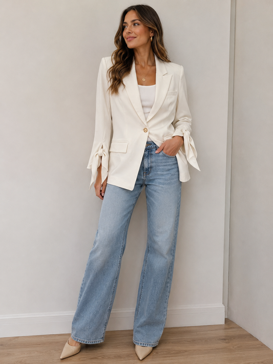 Ping Pong Manhattan Tie sleeve blazer