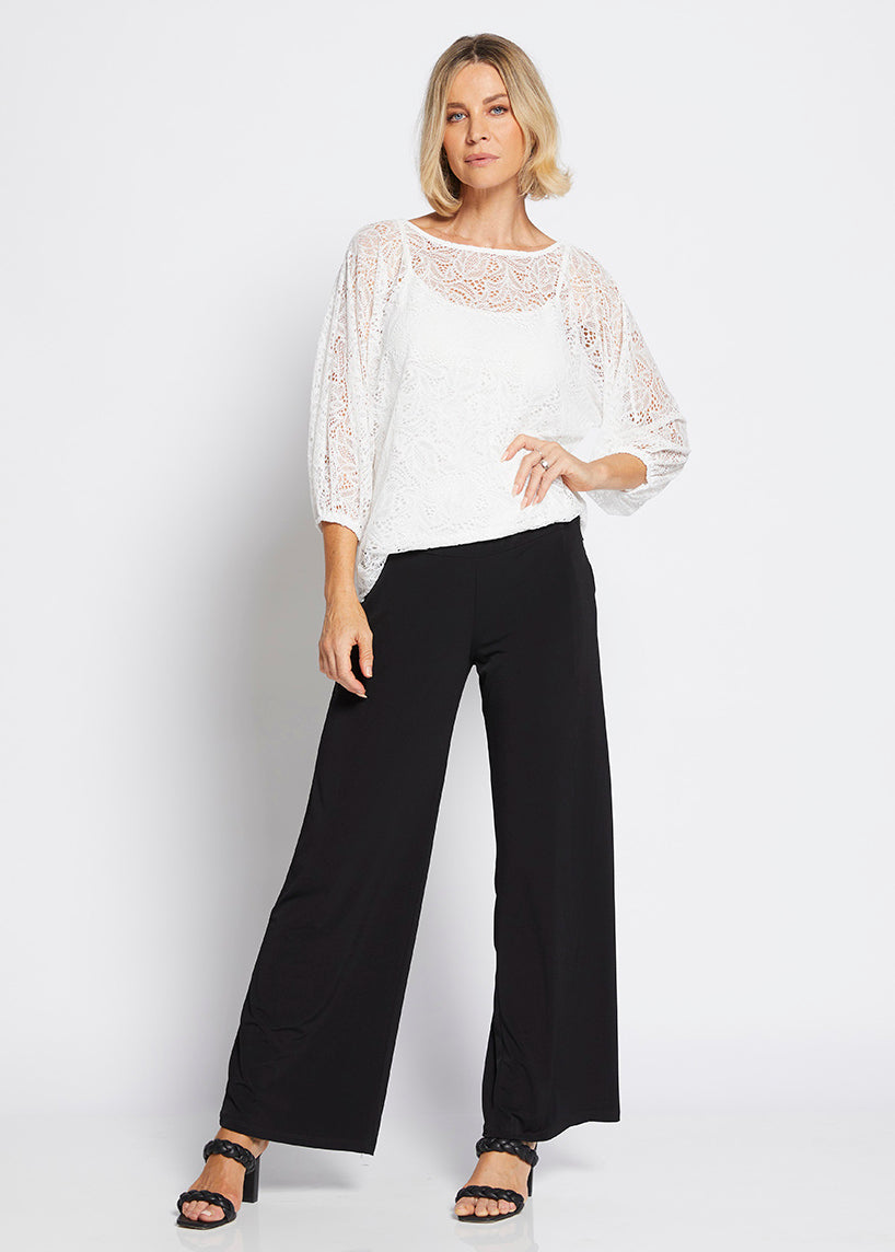 Philosophy Bridgerton lace top in Ivory