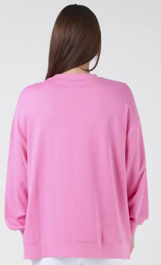 Stella and Gemma bright pink sweater