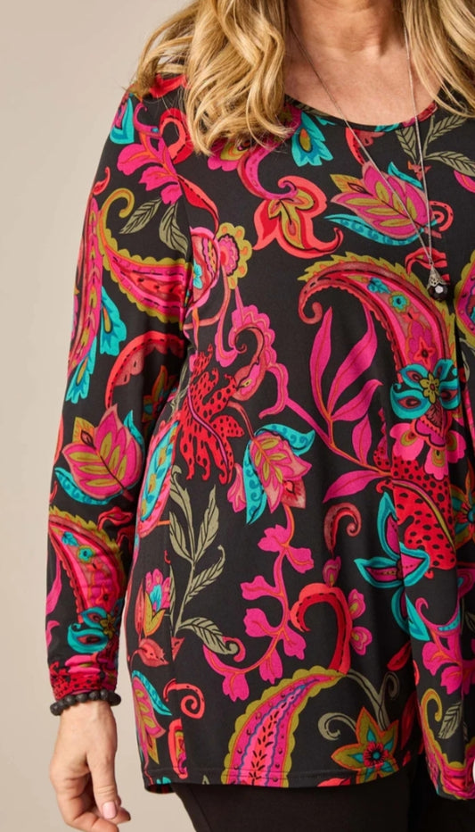 Swish antique paisley top