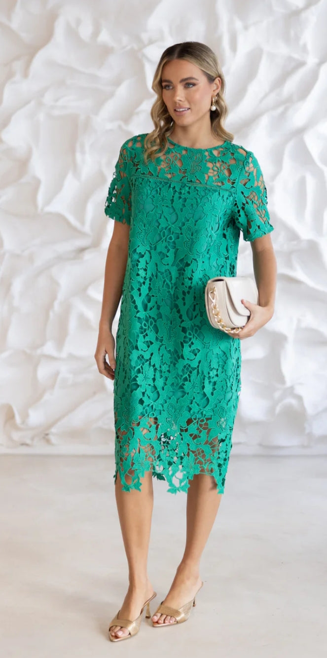 Two Ts green lace dress Tonia T Boutique Two Ts green lace dress Tonia T Boutique