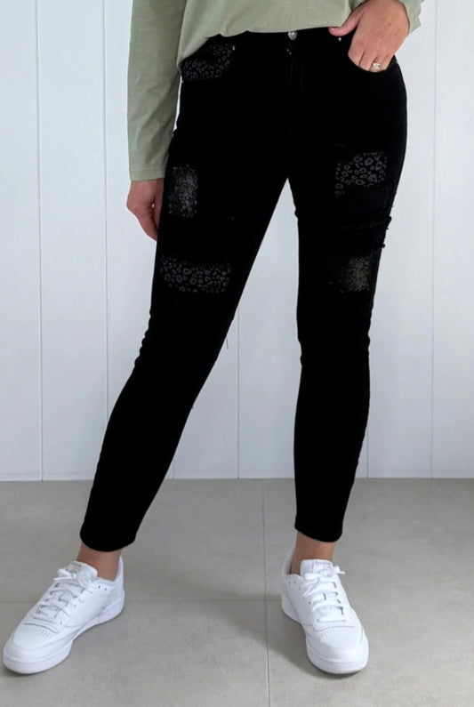 Threadz All that jazz jean in black