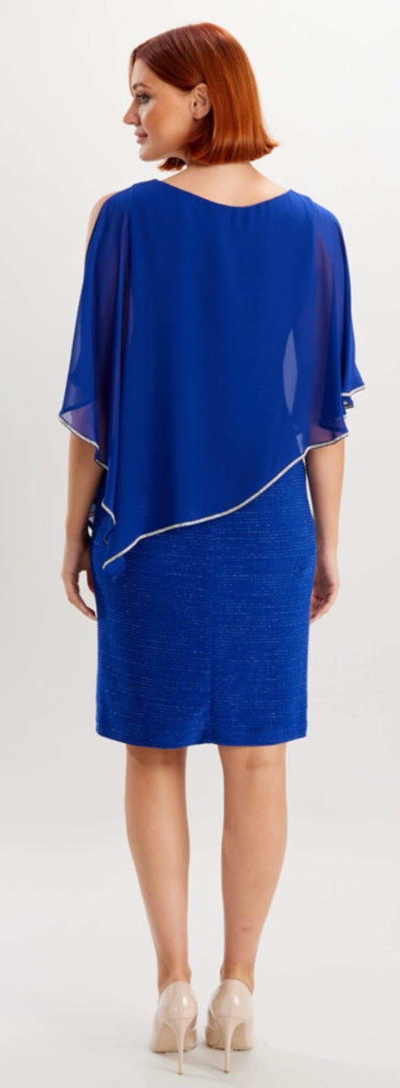 Frank Lyman overlay dress royal