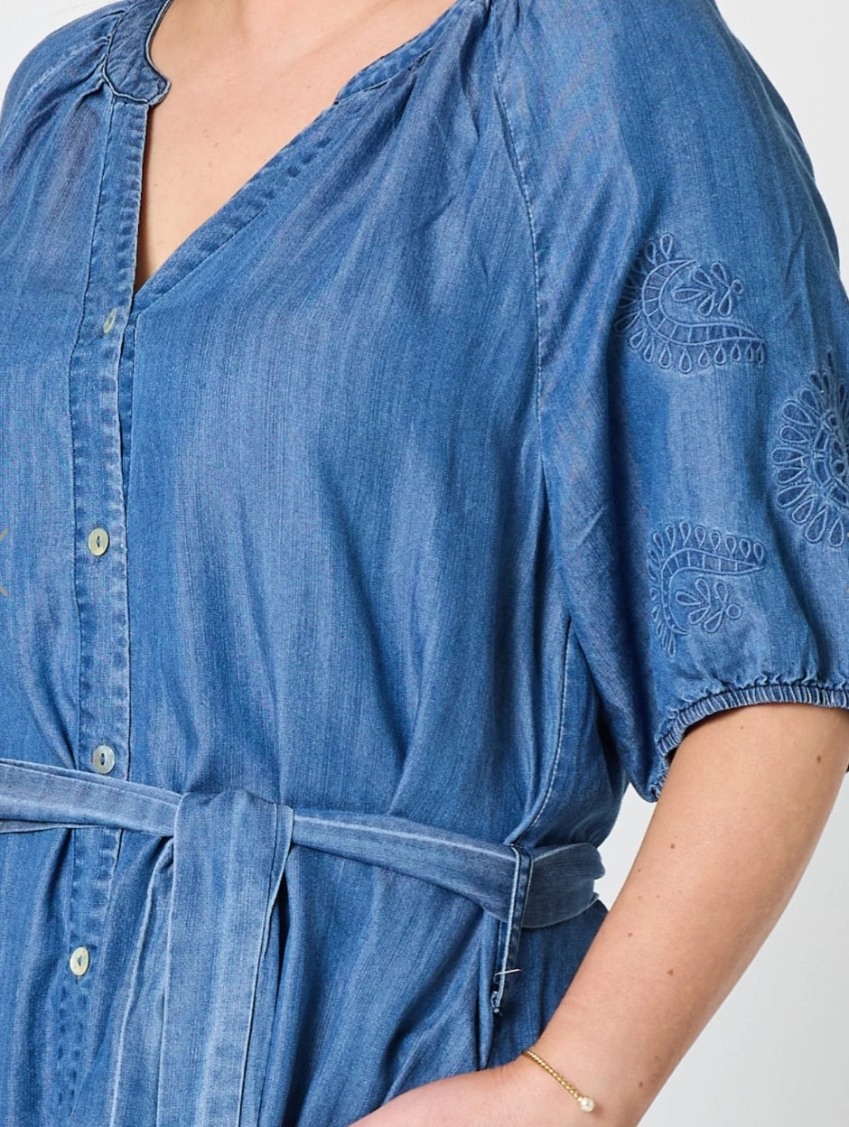 Gordon Smith chambray denim dress