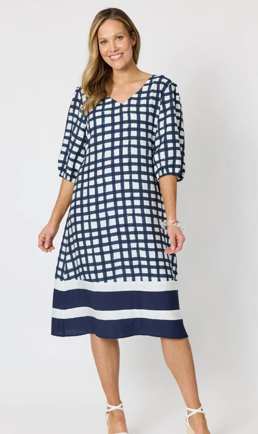 Clarity Monaco Grid dress