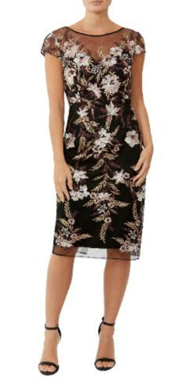 anthea crawford black dress Women's Crepe Easy Fit Dress in Black
