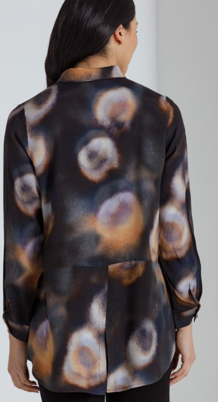 Marco Polo Moonbeam print shirt