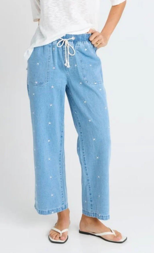 Betty Basics embroidered star jeans