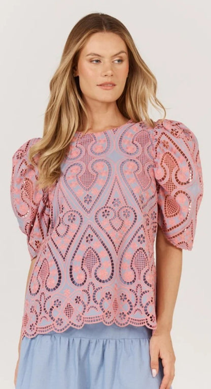 Fate &amp; Becker Blanco top