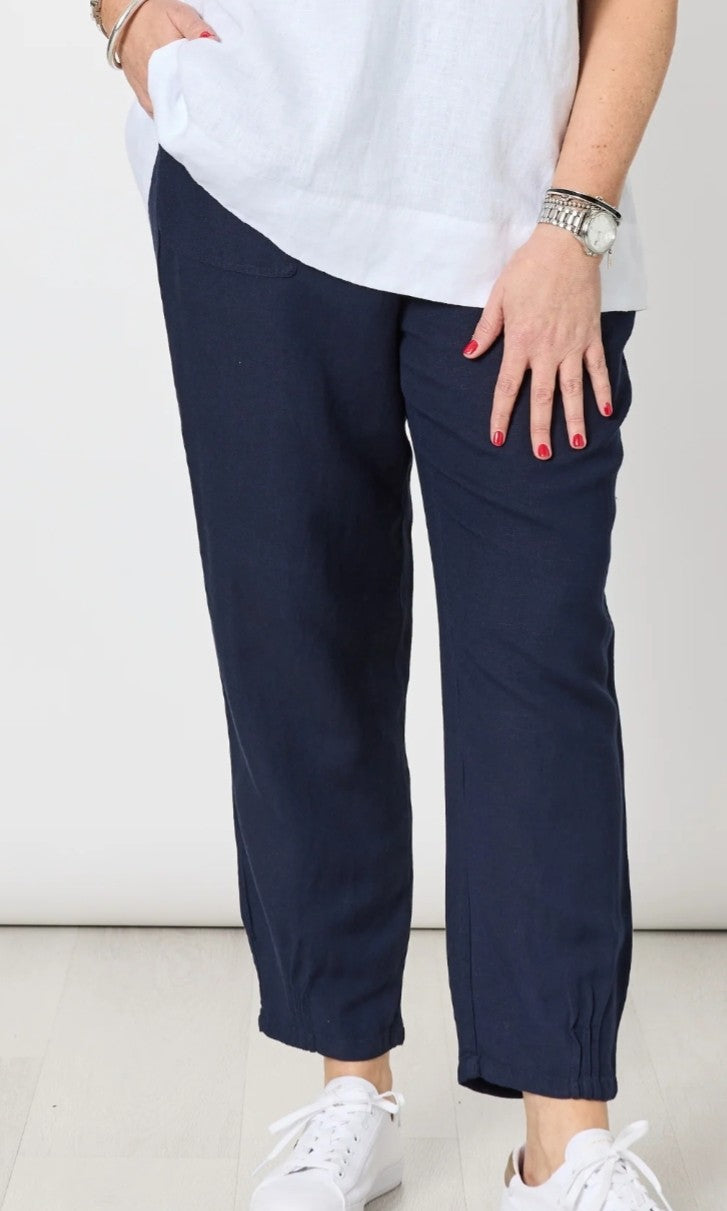 Gordon Smith navy linen pants