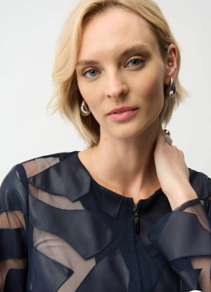 Joseph Ribkoff cut out jacket navy