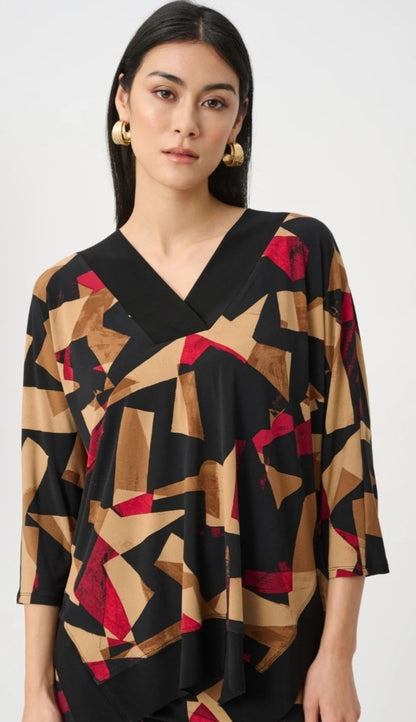 Joseph Ribkoff geo print top