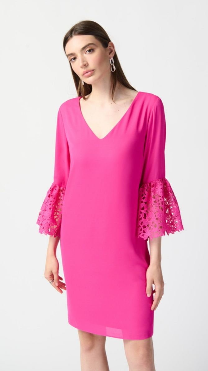 Joseph Ribkoff dress with lace sleeves