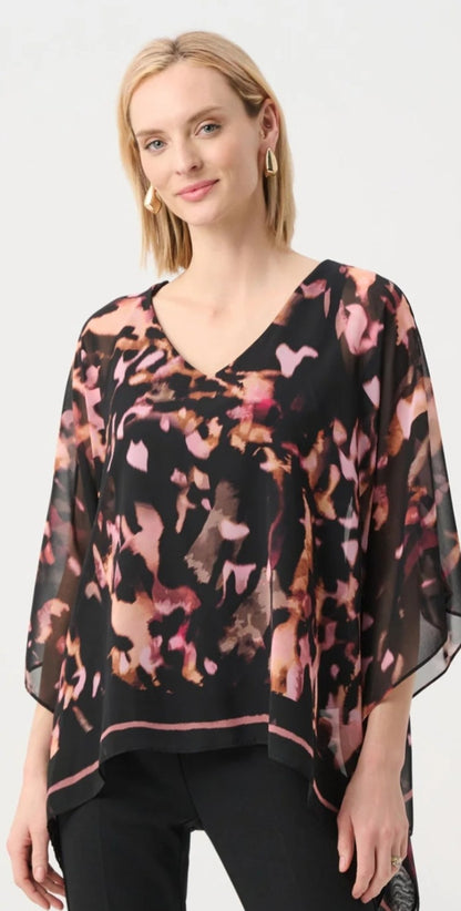 Joseph Ribkoff patterned overlay top