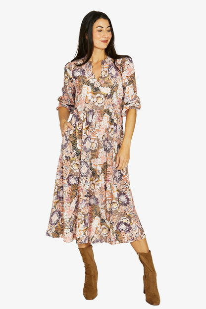 JUMP Delicate Paisley dress