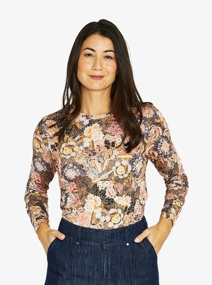 JUMP Delicate Paisley L/S tee