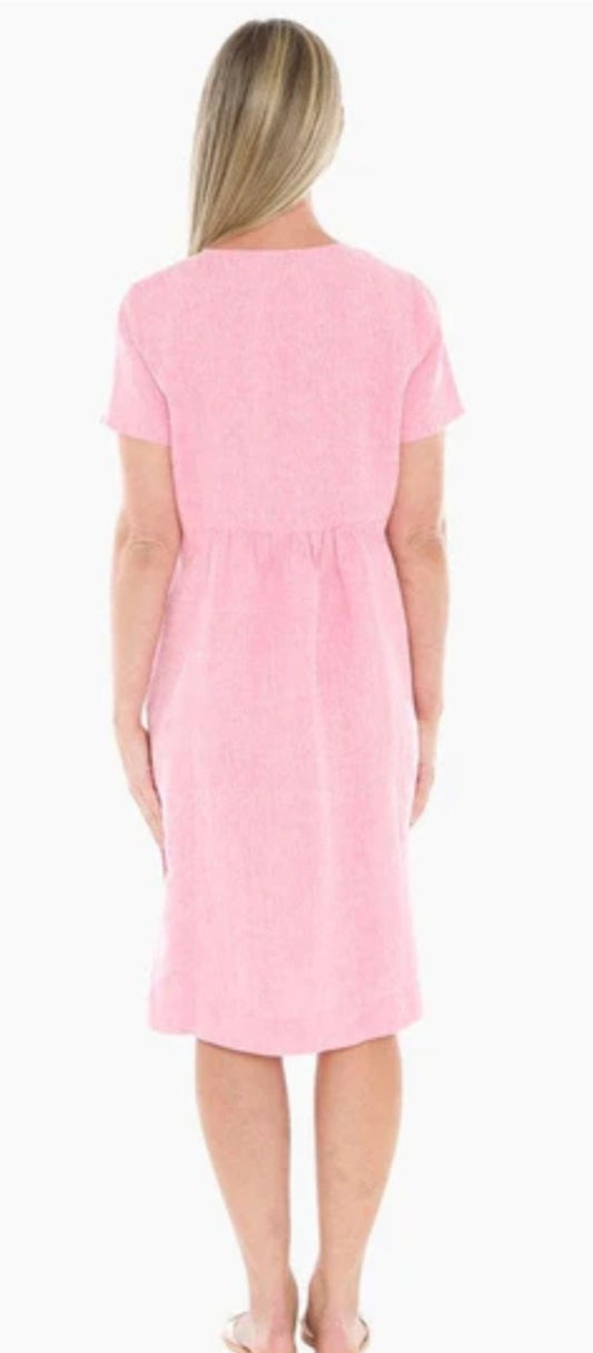 JUMP pink linen dress