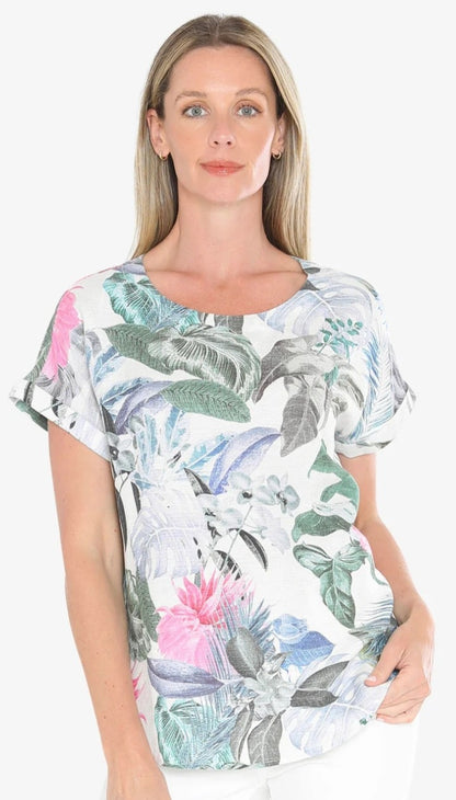 JUMP garden linen top