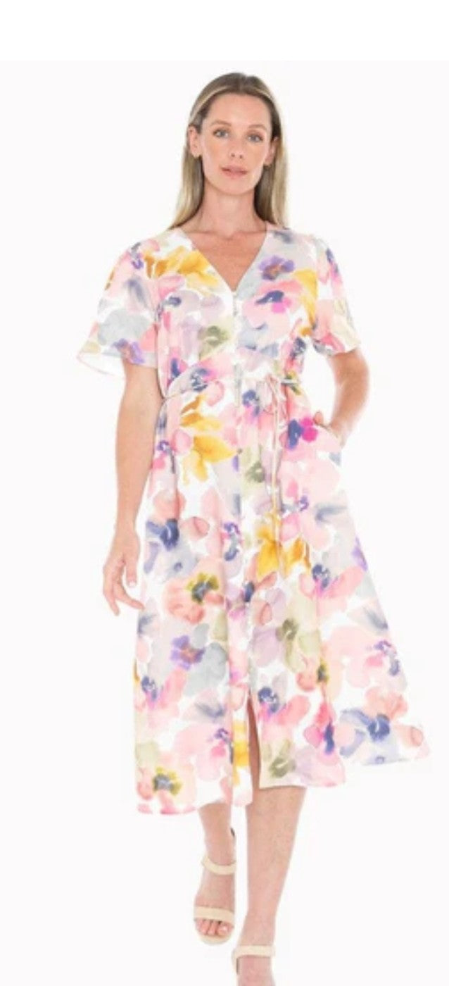 Jump pink floral dress