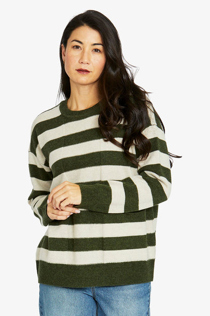 JUMP 2 pocket stripe pullover