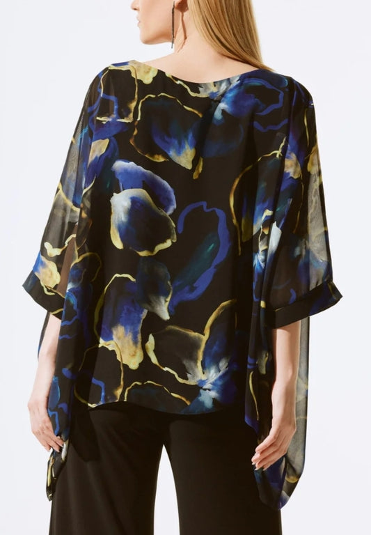 Joseph Ribkoff overlay evening top