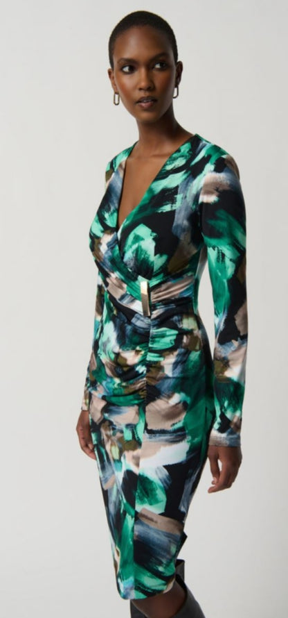 Joseph Ribkoff green print dress Tonia T Boutique Joseph Ribkoff green print dress Tonia T Boutique