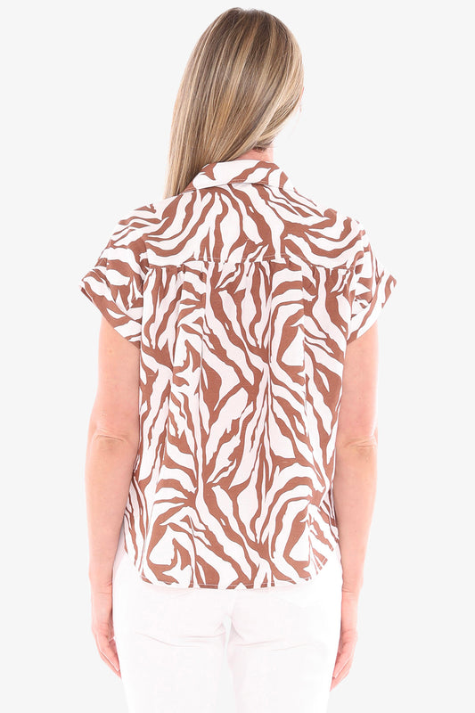Jump zebra print shirt