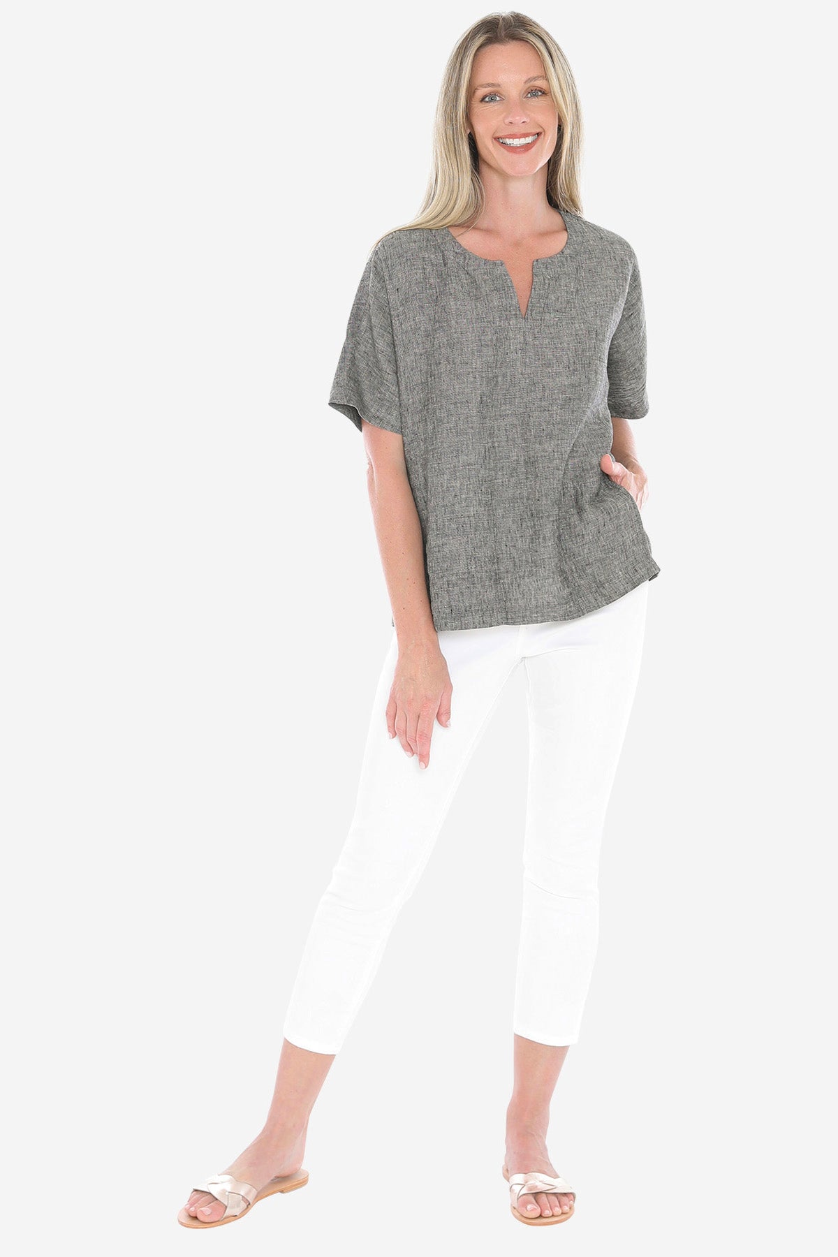 Jump linen top