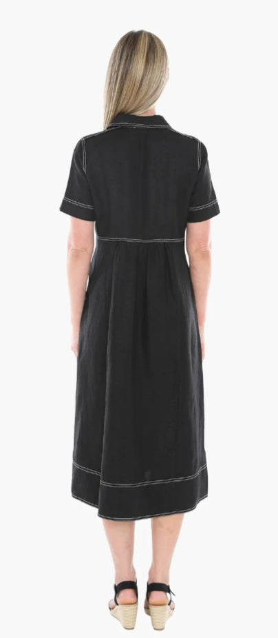 Jump contrast stitch dress