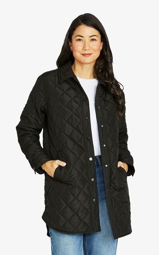 Jump Long Puffer jkt black