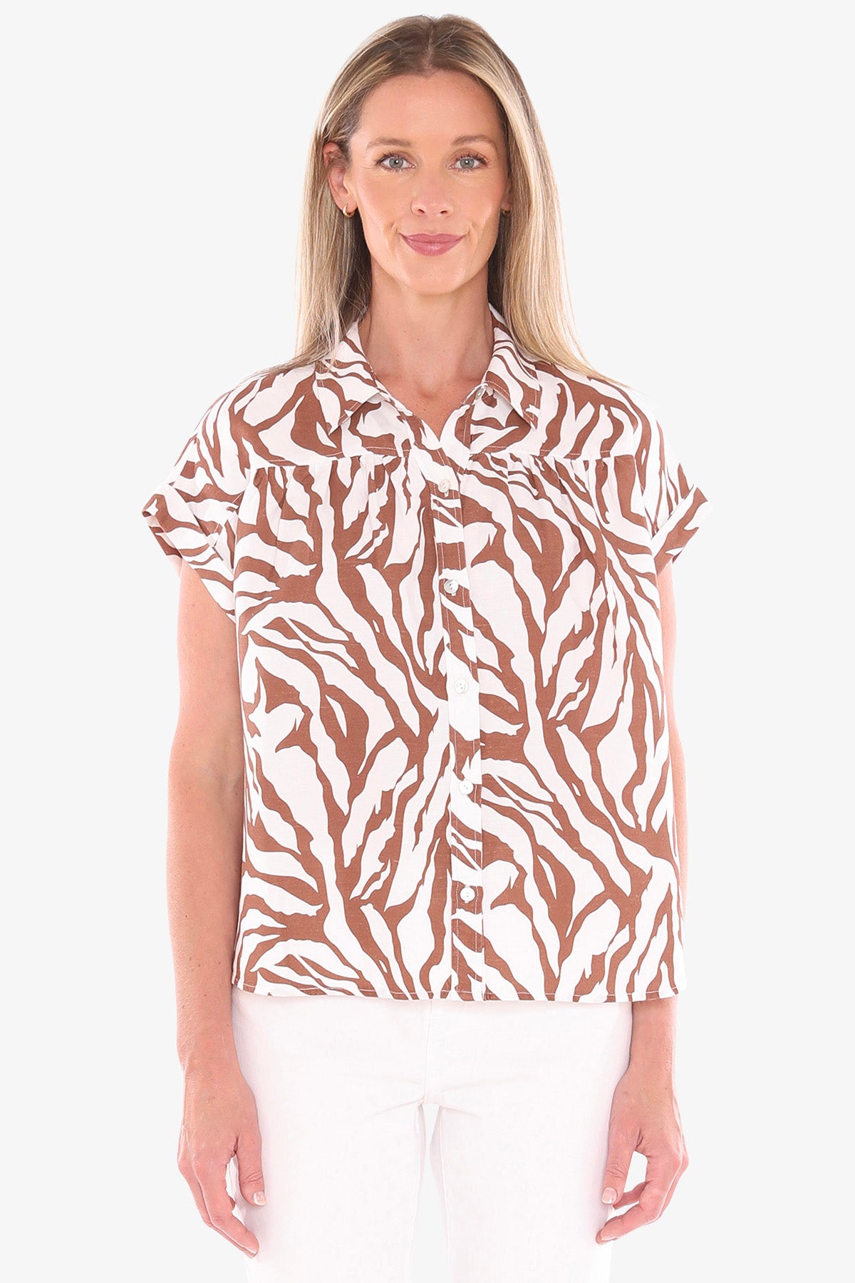 Jump zebra print shirt